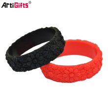 Customized Logo Bulk Cheap Fashionable Design Silicone Wristband Engravable